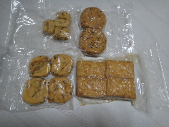 真空パック（厚あげ、がんも）